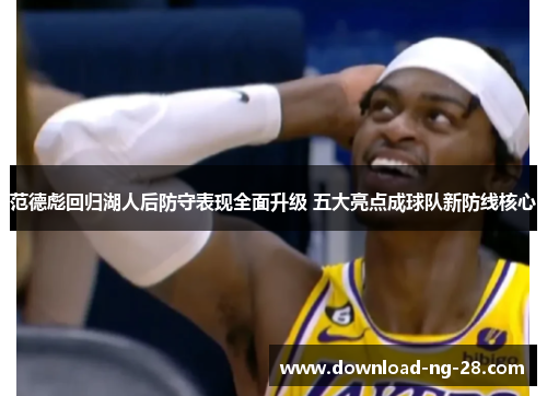 范德彪回归湖人后防守表现全面升级 五大亮点成球队新防线核心