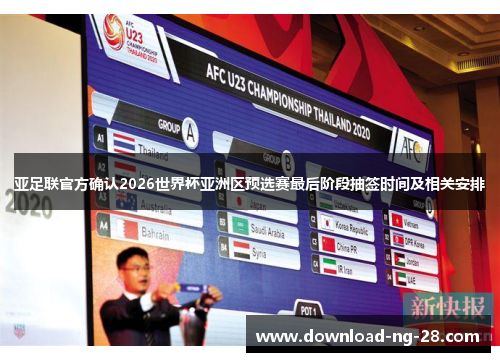 亚足联官方确认2026世界杯亚洲区预选赛最后阶段抽签时间及相关安排 亚足联官方确认2026世界杯亚洲区预选赛最后阶段抽签时间及相关安排
